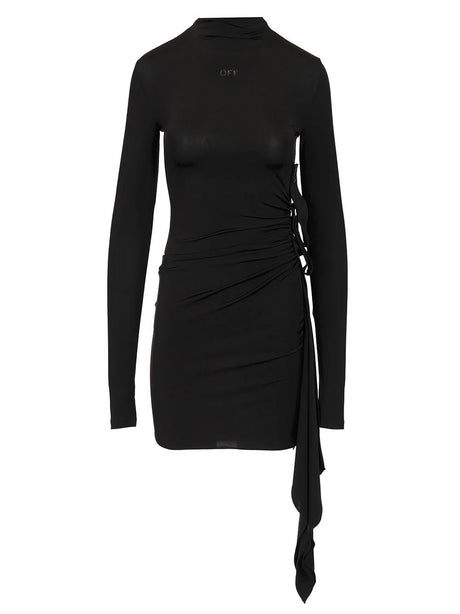 Off-White Black Tight Mini Dress