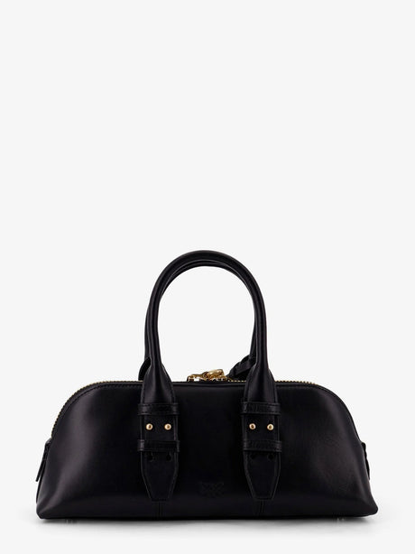Pinko Bowling Escape bag leather handbag - Nero
