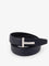 Tom Ford Hammered leather belt - Dark Navy Black