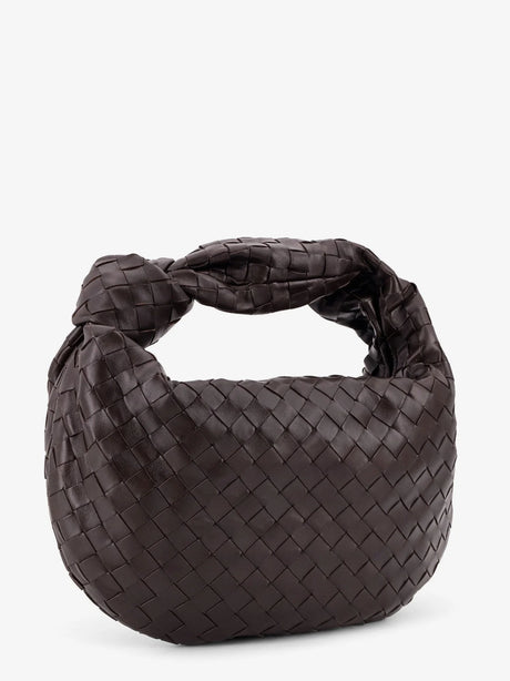 Bottega Veneta Jodie Small leather handbag with Intrecciato motif - Fondant-Gold