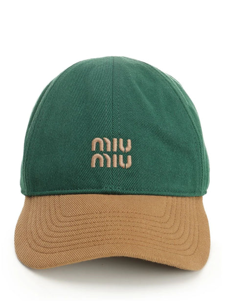 Miu Miu Drill Baseball Hat - Multi