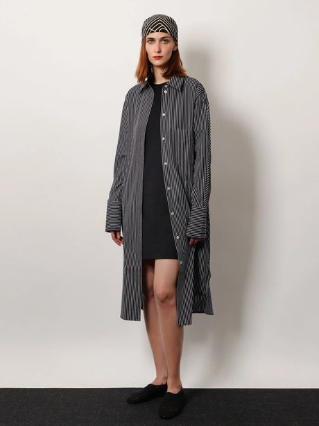 Toteme Relaxed Tee lyocell and cotton short dress - Black