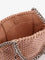 Stella Mccartney Falabella Mini mesh and crystal crossbody bag - Light Peach