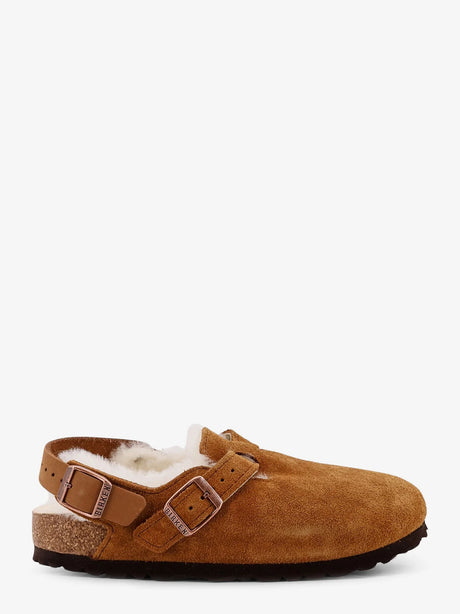 Birkenstock Tokio Inside Shearling suede mule - Mink