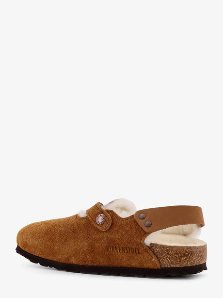 Birkenstock Tokio Inside Shearling suede mule - Mink