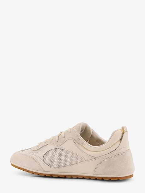 Tory Burch Field suede sneakers with leather inserts - Lightcream