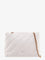 Pinko Matelassé leather shoulder bag with iconic love birds buckle - Bianco