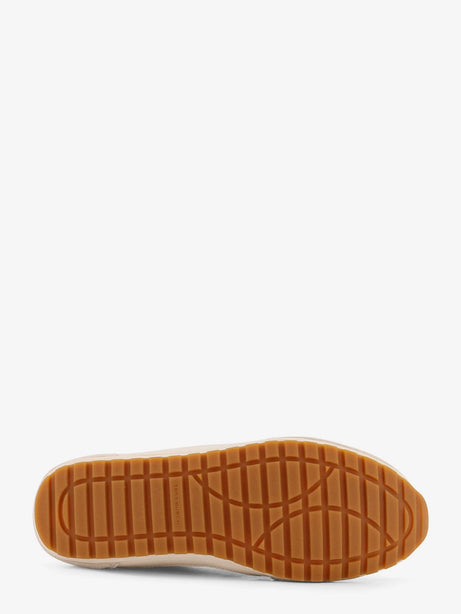 Tory Burch Field suede sneakers with leather inserts - Lightcream