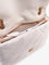 Pinko Matelassé leather shoulder bag with iconic love birds buckle - Bianco