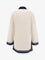 Tory Burch Cotton short dress with contrasting profiles - French Cream