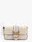 Pinko Love one mini leather shoulder bag - Bianco