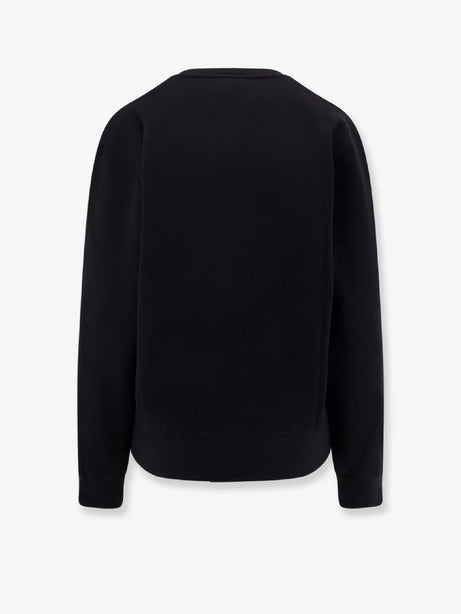 Saint Laurent Certified cotton sweatshirt with Cassandre embroidery - Noir