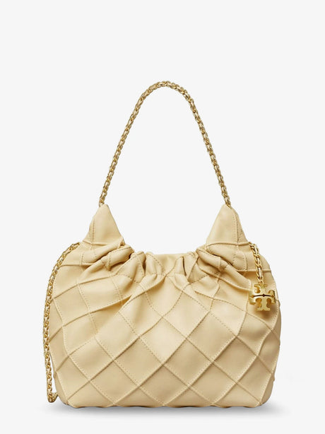 Tory Burch Fleming Mini Hobo Bag - Vanilla Soft Serve