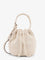 Tory Burch T Monogram Terry Mini canvas bucket bag - New Ivory