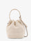 Tory Burch T Monogram Terry Mini canvas bucket bag - New Ivory
