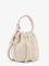 Tory Burch T Monogram Terry Mini canvas bucket bag - New Ivory