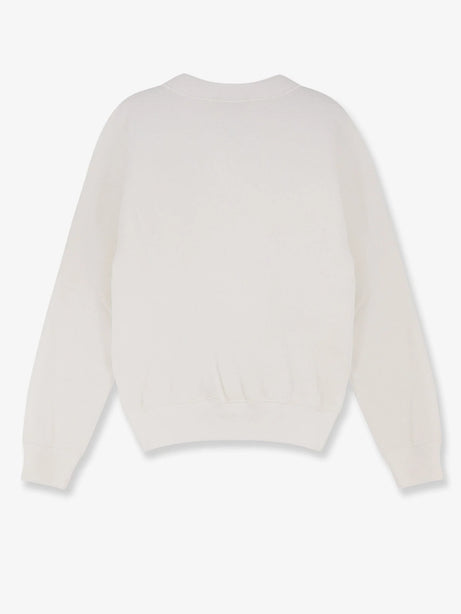 Polo Ralph Lauren Cotton blend sweater with embroidered logo on the front - White