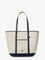 Polo Ralph Lauren Canvas shopping bag with embroidered logo - Ecrunavy