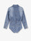 Self Portrait Denim jumpsuit with rhinestones - Blue