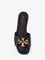 Tory Burch Eleanor leather flat sandals - Perfect Black