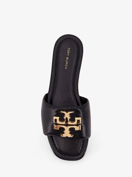 Tory Burch Eleanor leather flat sandals - Perfect Black