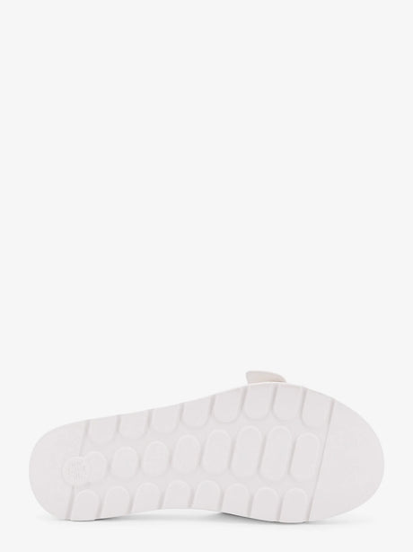 Tory Burch Patent synthetic leather Buckle Slide - White / Gold