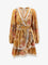 Zimmermann Frill cotton short dress with floral print - Mustard Palm Floral