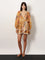 Zimmermann Frill cotton short dress with floral print - Mustard Palm Floral
