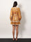 Zimmermann Frill cotton short dress with floral print - Mustard Palm Floral