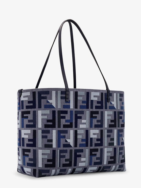 Fendi Roll Large jacquard FF fabric tote bag - Mirto+Mlc+Os