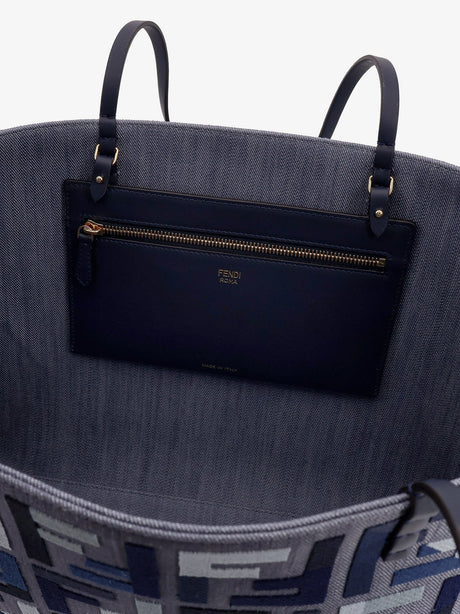 Fendi Roll Large jacquard FF fabric tote bag - Mirto+Mlc+Os