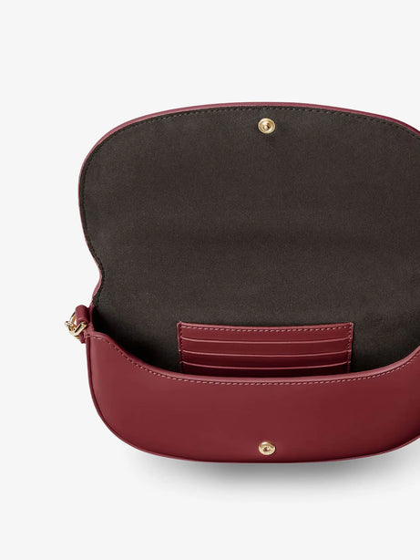 Fendi Wallet on Chain Fendigraphy leather crossbody bag - Rso Scuro
