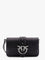 Pinko Love one mini leather shoulder bag - Nero