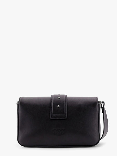 Pinko Love one mini leather shoulder bag - Nero