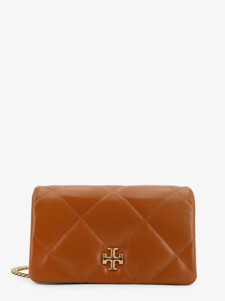 Tory Burch Kira matelassé leather shoulder bag - Classic Chestnut