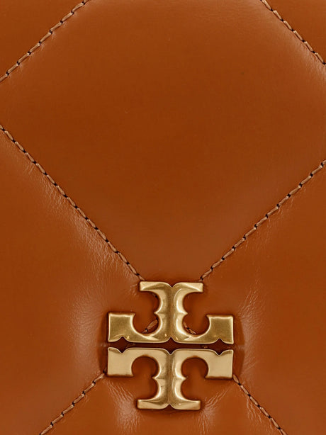 Tory Burch Kira matelassé leather shoulder bag - Classic Chestnut