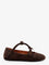 Alaia Le Teckel Suede Ballet Flats - Brun Fonce