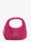 Miu Miu Wander matelassé suede shoulder bag - Fuxia