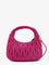 Miu Miu Wander matelassé suede shoulder bag - Fuxia