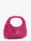 Miu Miu Wander matelassé suede shoulder bag - Fuxia