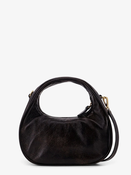 Miu Miu Wander leather mini crossbody bag with embroidery - Caffe