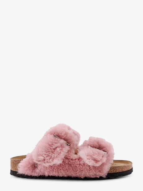 Birkenstock Arizona faux fur low sandals - Crystal Rose