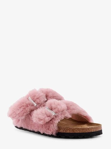 Birkenstock Arizona faux fur low sandals - Crystal Rose