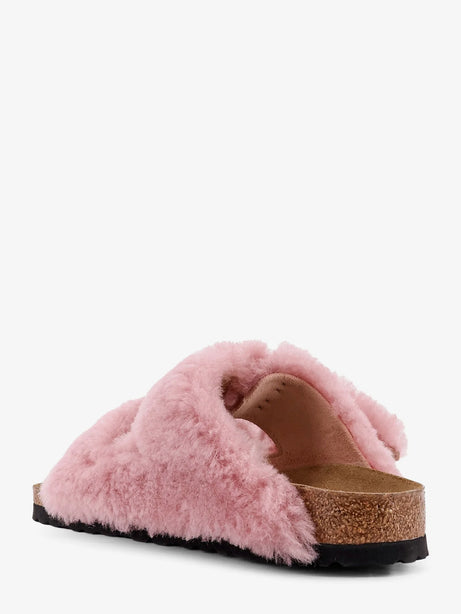 Birkenstock Arizona faux fur low sandals - Crystal Rose