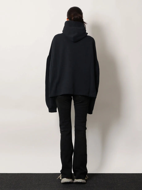 Balenciaga Cropped cotton sweatshirt - Faded Black