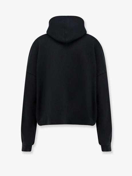 Balenciaga Cropped cotton sweatshirt - Faded Black