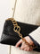 Gucci Leather crossbody bag with embossed GG motif - Black
