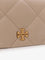 Tory Burch Kira quilted leather crossbody bag - Light Stone
