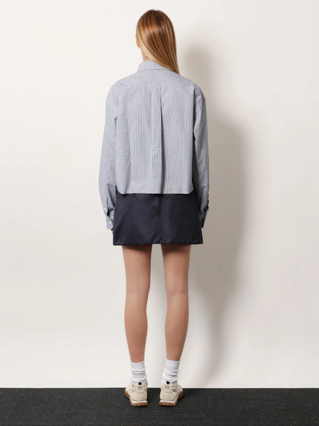 Miu Miu Pin check cotton shirt - Bleu