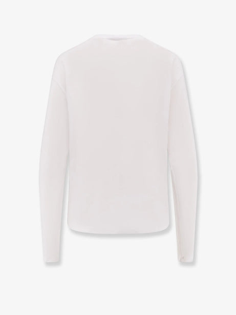 Toteme Classic Long-Sleeve lyocell and cotton T-shirt - White